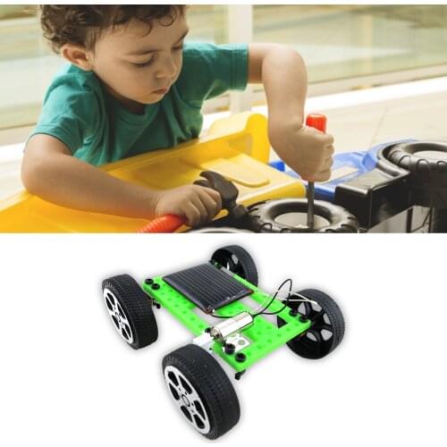 Mini Solar Powered Racing Car Vehicle Educational DIY handmade popular Gadget Kit Kids Gift Toy