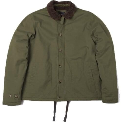 2020A/W N1 Deck Jacket Work Usn Ww2 Vintage Us Navy USMC Army Military Cotton Tactical Warm Thick Clothes For Men Winter N-1