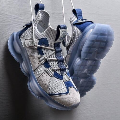 New Running Shoes For Men Breathable Sport Shoes High Quality Athletic Jogging Shoes Outdoor Antiskid Damping Chunky Sneakers