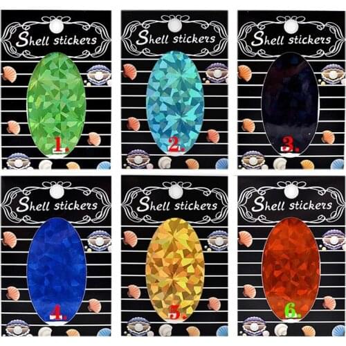 Wholesale New Aurora Coloured Glaze Magic Shell Nail Sticker Candy Sky Super Irregular nail Foil Decal 100pcs/lot free shipping