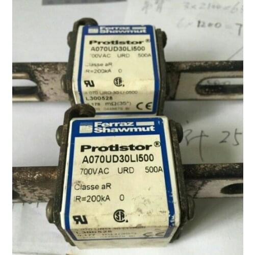 Fuses: A070UD30LI450 K300527 / A070UD30LI500 L300528 / A070UD30LI550 M300529 / A060UD30LI630 P302003 aR