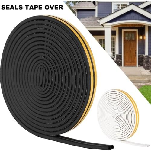 D Type Anti-collision Strip Door And Window Glass Window Sealing Strip Anti-collision Foam Sound Insulation Self-adhesive Tape