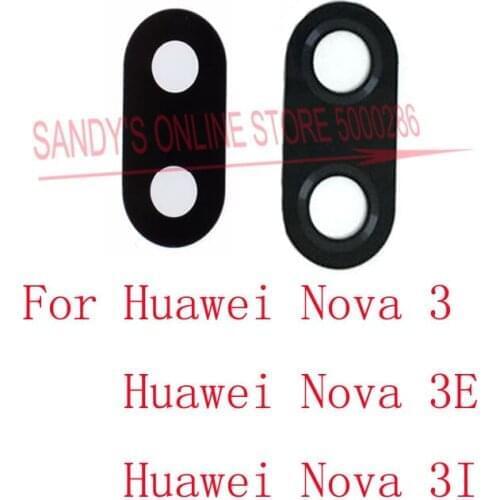 New Rear Back Camera Glass Lens For Huawei Nova 3 3E 3I Nova3 Nova3e Nova3i Back Camera Lens Glass Repair Spare Parts