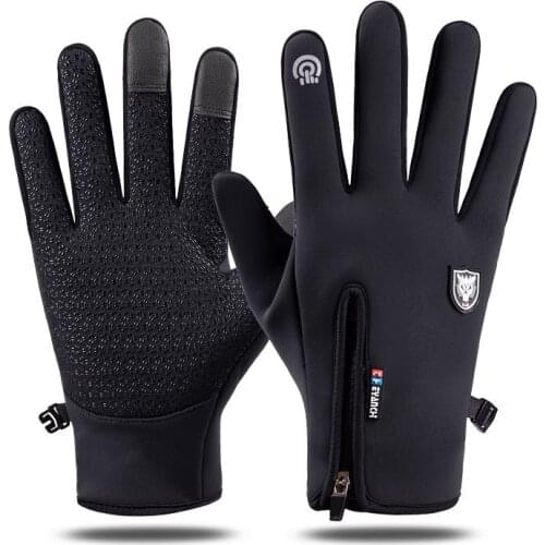 Warm Fleece Touchscreen Winter Gloves Men Women Cycling Gloves Windproof Waterproof Touch Screen Full Finger Ski Riding Gloves