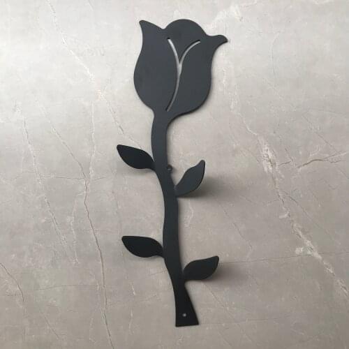 Vividly Flower Style Iron Wall Light Hook Bracket Garden Hanging Basket Lantern Hanger Planter Individual Character Home Decor