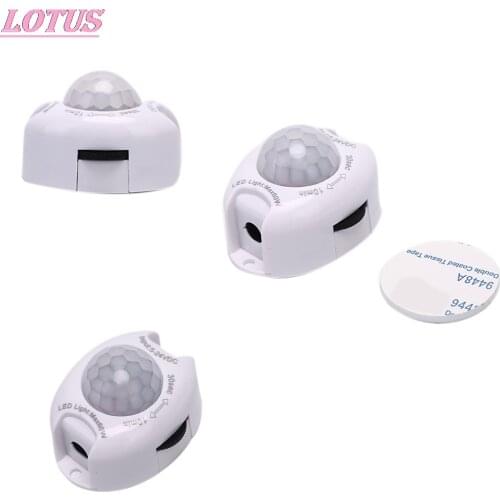 1PCS Motion Sensor DC 5V 12V Light Switch Movement Detector Activated Timer Automatic Pir Motion Sensor ON OFF LED Strip Light