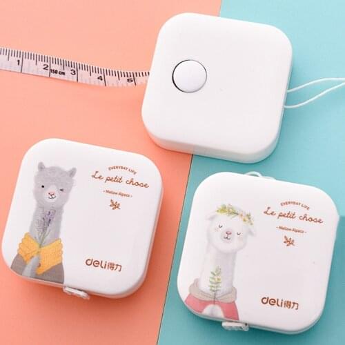 1 Pcs Portable Cute 1.5 Meter Sewing Tailor Tape Measure Tool Cartoons Pull Soft Ruler Telescopic Gauge Waist Bust Mini