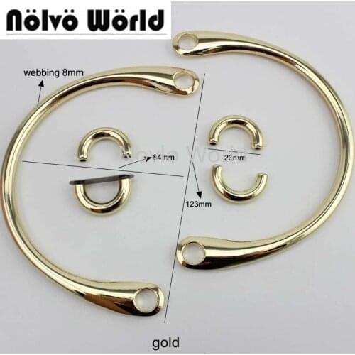 2-10-20 pieces 12.3cm big Semicircle alloy hand made bags handbags handle,repair women bag purse metal handle drop shipping