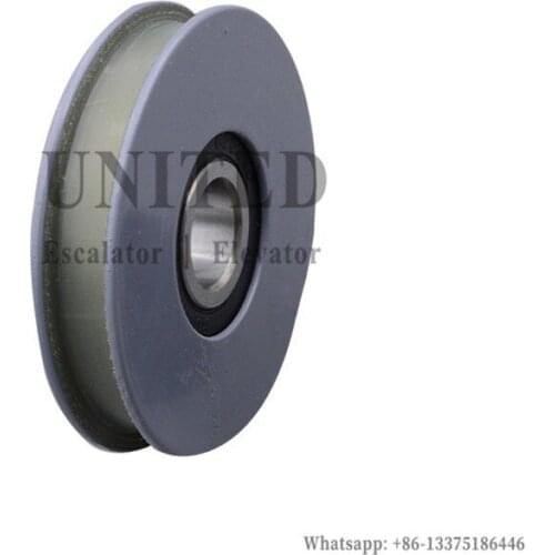 20pcs Elevator Door Rope Roller OD65mm W13mm Bearing 6202 Without Axle 20.5mm Square Groove