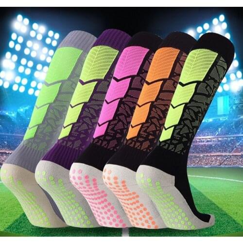 3 Pairs/Packs Unisex Sports Socks with Non-slip Breathable Comfort Cushion Cotton Over Knee Soccer Football Sock Sport Stockings