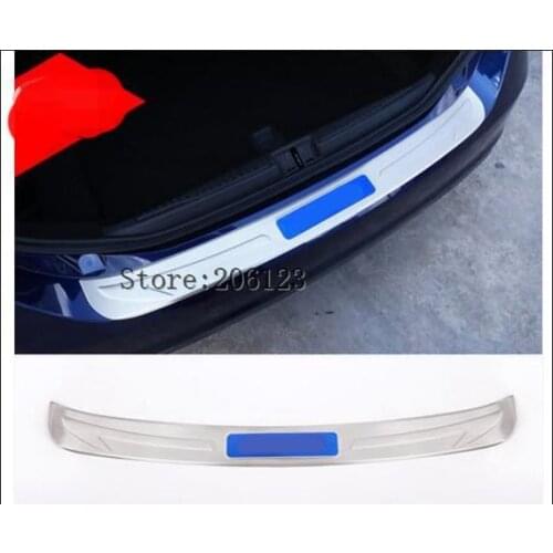 304 Steel Silver Rear Outside Bumper Plate Cover Protector Trim For Alfa Romeo Giulia 2017 Car Accessories