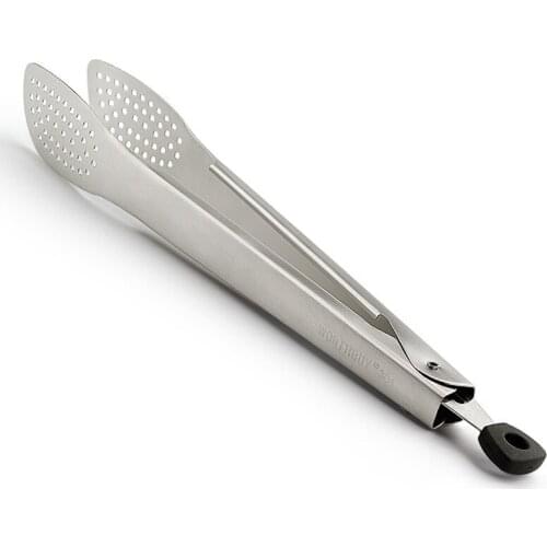 304 Stainless Steel Heat Resistance Adjustable BBQ Cooking Clip Buffet Bread Ice frying grill Cooking Tongs Clamp Kitchen Tools