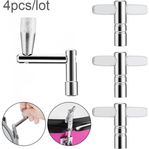 4pcs/lot Drum Head Tuning Wrench with 3pcs T Shaped 5.5mm Square Mouth Drum Key + 1pc Z Shaped Quickly Disassemble Drum Key