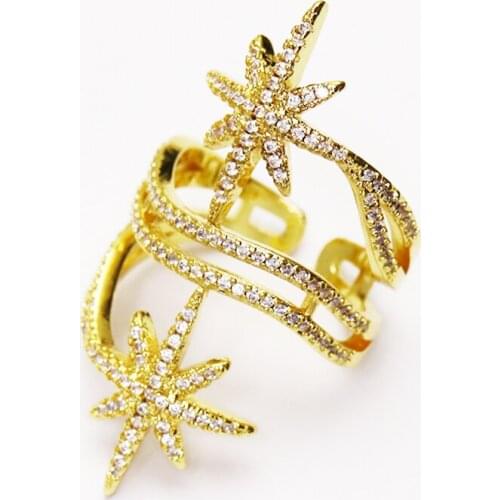 5 Pcs Fashion layer star ring Open Star rings Star jewelry Rings jewelry rings Gift for women jewelry Gift 51351