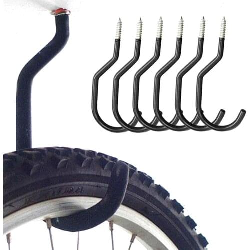 6Pcs Bicycle Cycling Bike Garage Wall Mount Storage Hook Hanger Stand Bracket Bike Hook Racks Kitchen Bathroom Organizer