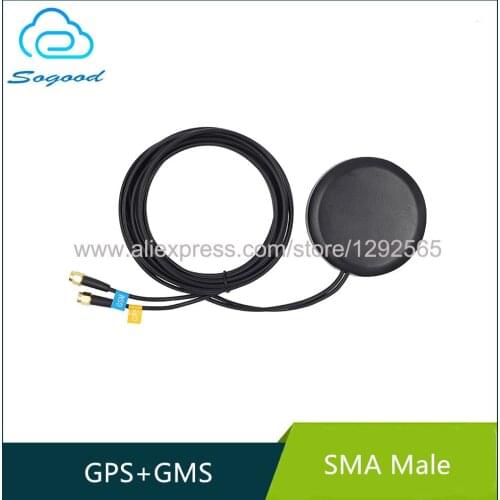3dBi 1575.42MHz GSM+GPS Combo Antenna magnet GSM GPRS GPS RG174 3M cable Car Navigation Satellite positioning Communication