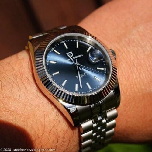 PAGANI DESIGN New Top Brand Fashion Men Watches Stainless Steel Waterproof 100M Men Mechanical Wristwatches Relogio Masculino