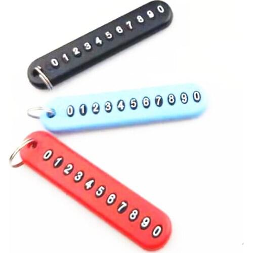 Anti-lost Phone Number Plate Car Keychain Pendant for Lexus ES250 RX350 330 ES240 GS460 CT200H CT DS LX LS IS ES RX GS GX-Series