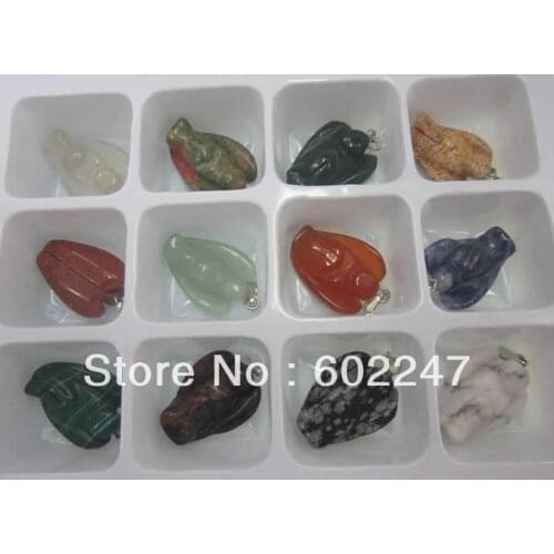 Precious stone Maria Angle Pendant, Natural Stone Angel Pendant Necklace Wholesales