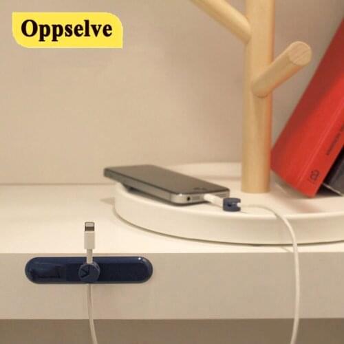 Magnet Desktop Line Clip Silicone Cable Winder Magnetic Cable Organizer Charging Line Arrangement Organizer Cable Storage Clip