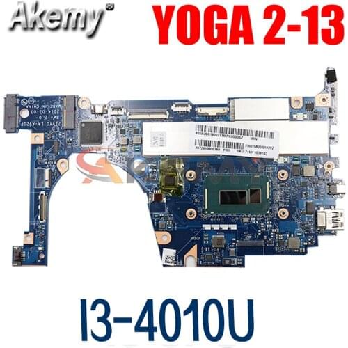 Laptop motherboard For LENOVO ThinkPad YOGA 2-13 I3-4010U 4GB Mainboard ZIVY0 LA-A921P 90005921