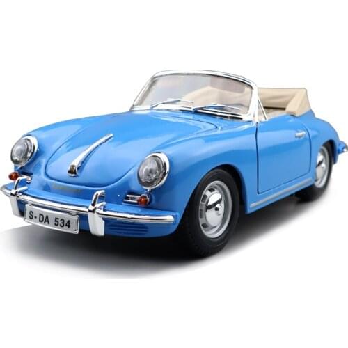 1/18 1961 Porsche 356B Cabriolet Bburago 12025 Diecast Model Toys Car Boys Girls Gifts