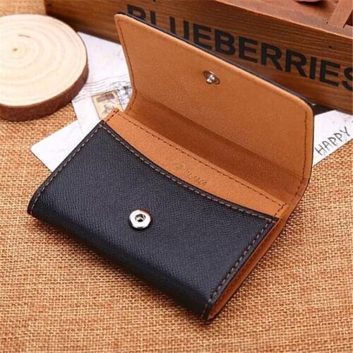 Fashion Minimalist Wallet Brand Patchwork Pu Leather Wallets Men Card Holder Designer Coins Holders For Men Hasp Purse