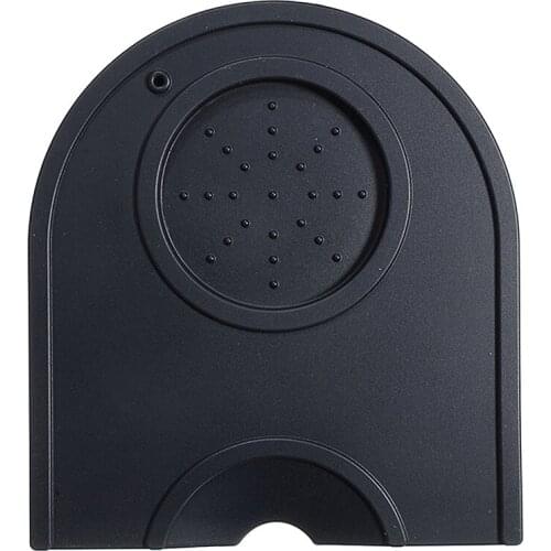 New Black Coffee Tamper Mat Barista Coffee Art Tamper Holder Silicone Mats 15*12cm Coffee Tamper Pad