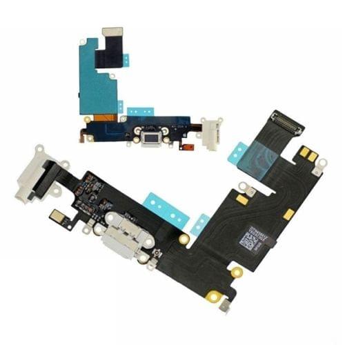 Gray Charging Dock Port & Mic Headphone Jack Flex Cable Part for iPhone 6 Plus