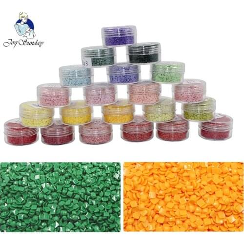 JOY SUNDAY DMC Rhinestones for Embroidery Full Square Crystal for Diamond Painting,Diamond for Needlework sets,3D cross stitch