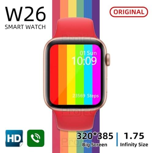 Smart watch W26 smartwatch Watch 6 Bluetooth Women Mens watches Heart Rate reloj PK amazfit iwo 12 x6 x7 t600 W46 W34 Z20 Z15
