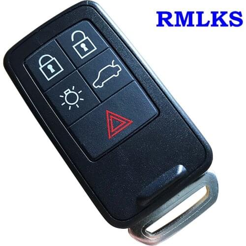 5 6 BTN Smart Remote Car Key Case Shell for VOLVO S60 S80 V70 XC60 XC70 V60 Prox Remote Smart Key Replacement Case Housing Shell