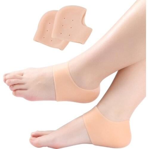 Unisex Invisible Height Increase Silicone Heel Socks Anti Crack Foot Protector Christmas gift термопаста