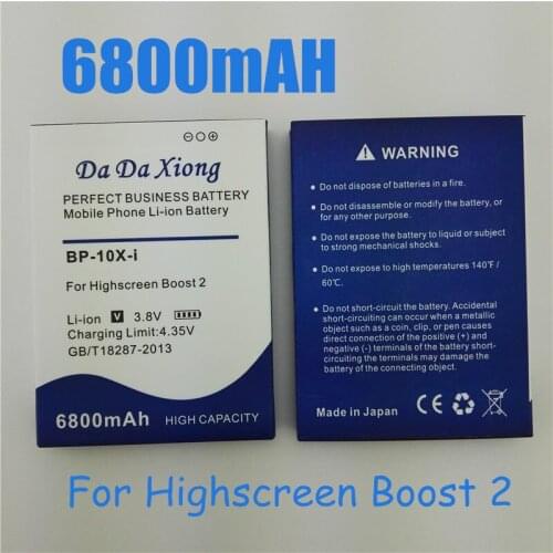 High Quality 6800mAh BP-10X-i Battery For Highscreen Boost 2 II Innos D10 D10F Smartphone Battery