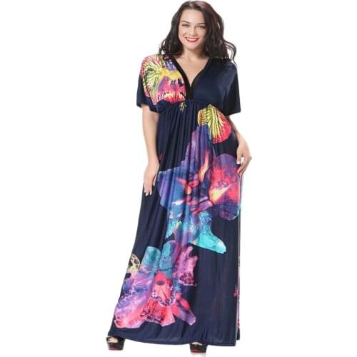 Abaya Dubai Hot sale in Europe and America sexy V-neck beach holiday beach skirt ice silk dress summer hot style Muslim dress