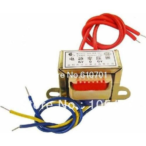 1) 24VAC Output Voltage 50W EI Ferrite Core Input 220V 50Hz Vertical Mount Electric Power Transformer