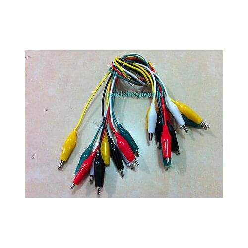 10pcs Double-ended Crocodile Alligator Clips Wire Lead