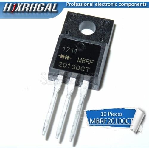 10pcs MBRF20100CT TO-220F MBR20100CT TO220F 20100CT