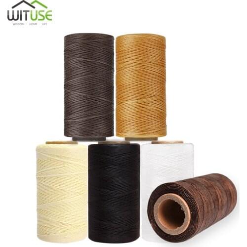 284Yards 0.8mm Waxed Thread String Cord For Leather Stitching Crafts DIY Tool Hand Sewing Thread Durable 240 Meters