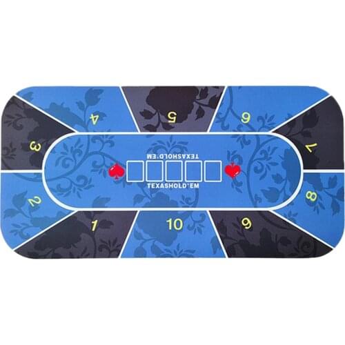 47x24'' Poker Table Layout Gambling Tabletop Mat 10-Player Smooth Gaming