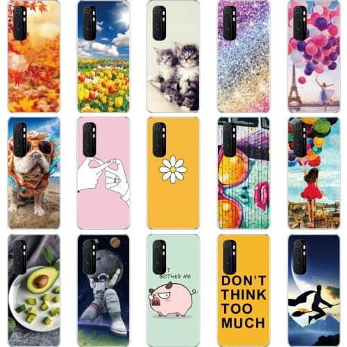 For Xiaomi Mi Note 10 Lite Case 6.47" Soft Silicon Tpu Cover Note10 Lite Phone Back Shell Note10Lite Bumper Funda