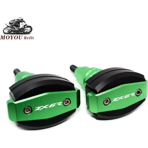 For KAWASAKI NINJA ZX-6R ZX6R 2013-2020 Motorcycle CNC Falling Protection Frame Slider Fairing Guard Anti Crash Pad Protector