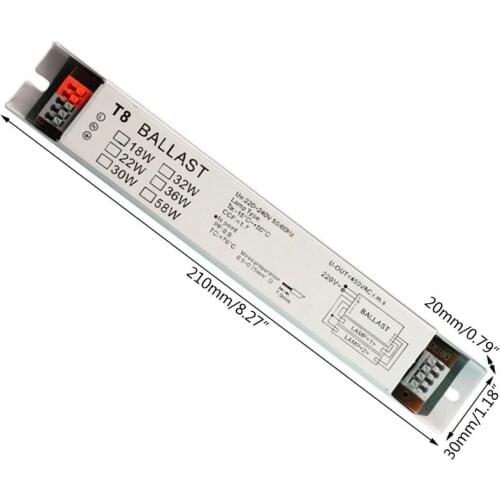 220-240V AC 2x36W Wide Voltage T8 Electronic Ballast Fluorescent Lamp Ballasts C90A