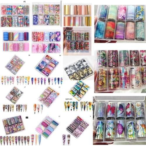 1Box Floral Nail Foil,Nail Foil Transfer,Designer Logo Foil,Designer Nail Foil,100X4cm Nails Foil Stickers,Nail Polish Stickers