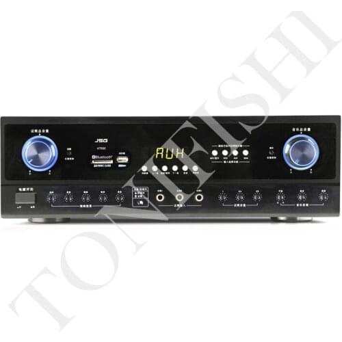 JSG KT600 family KTV audio amplifier, karaoke amplifier card package, SD card with Bluetooth USB, peak power: 1320W