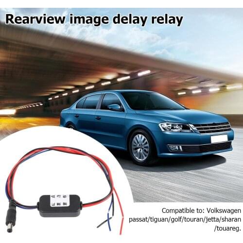 Rear View Camera Delay Timer Relay Filter Cable for Jetta Sharan Touareg Black Delayed Power Supply for 10 Seconds