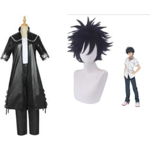 Dabi Cos White T Shirt Pants Faux Leather Long Coat Wig 4PCS Set Boku No Hero Halloween Anime My Hero Academic Cosplay Costume