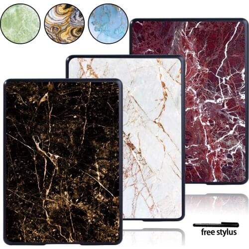 Lightweight Hard Shell Case Cover Fit Amazon Kindle 10th/ 8th Paperwhite 1/2/3/4 Tablet Marble Pattern Plastic Cover Case