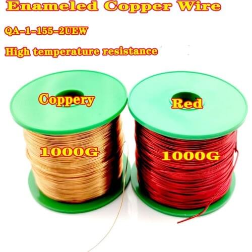 0.1 0.13 0.16 0.2 0.31 0.4 0.25 mm Copper Wire Polyurethane Enameled Wire High temperature resistance 0.65 0.8 1.0mm 1000g/pc