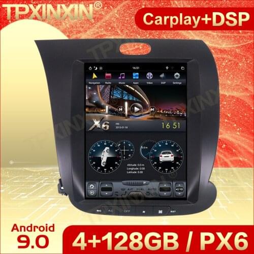 Carplay 2 Din Android 9 Tesla Screen Multimedia Stereo For KIA K3 2013 2014 2015 2016 2017 BT Vedio Audio Radio Player Head Unit